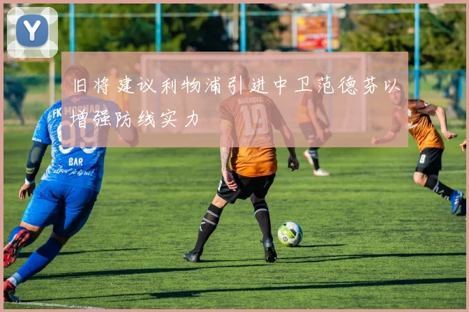 旧将建议利物浦引进中卫范德芬以增强防线实力